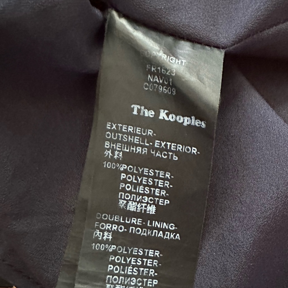 The Kooples Navy Bloom Dress size S - Picture 7 of 7